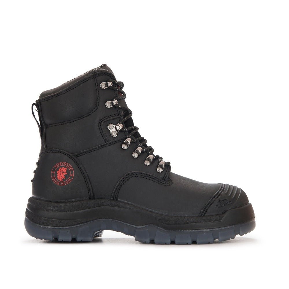 RockRooster Kensington 7" Side-Zip Steel Toe Work Boot – Black - MEM Supply Co.