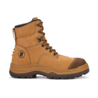 RockRooster Kimberly 7" Side-Zip Steel Toe Work Boot – Tan – Wide Fit