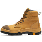 RockRooster Madison 6" Side-Zip Steel Toe Work Boot – Tan – Wide Fit