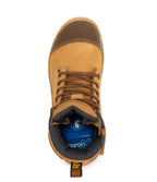 RockRooster Madison 6" Side-Zip Steel Toe Work Boot – Tan – Wide Fit