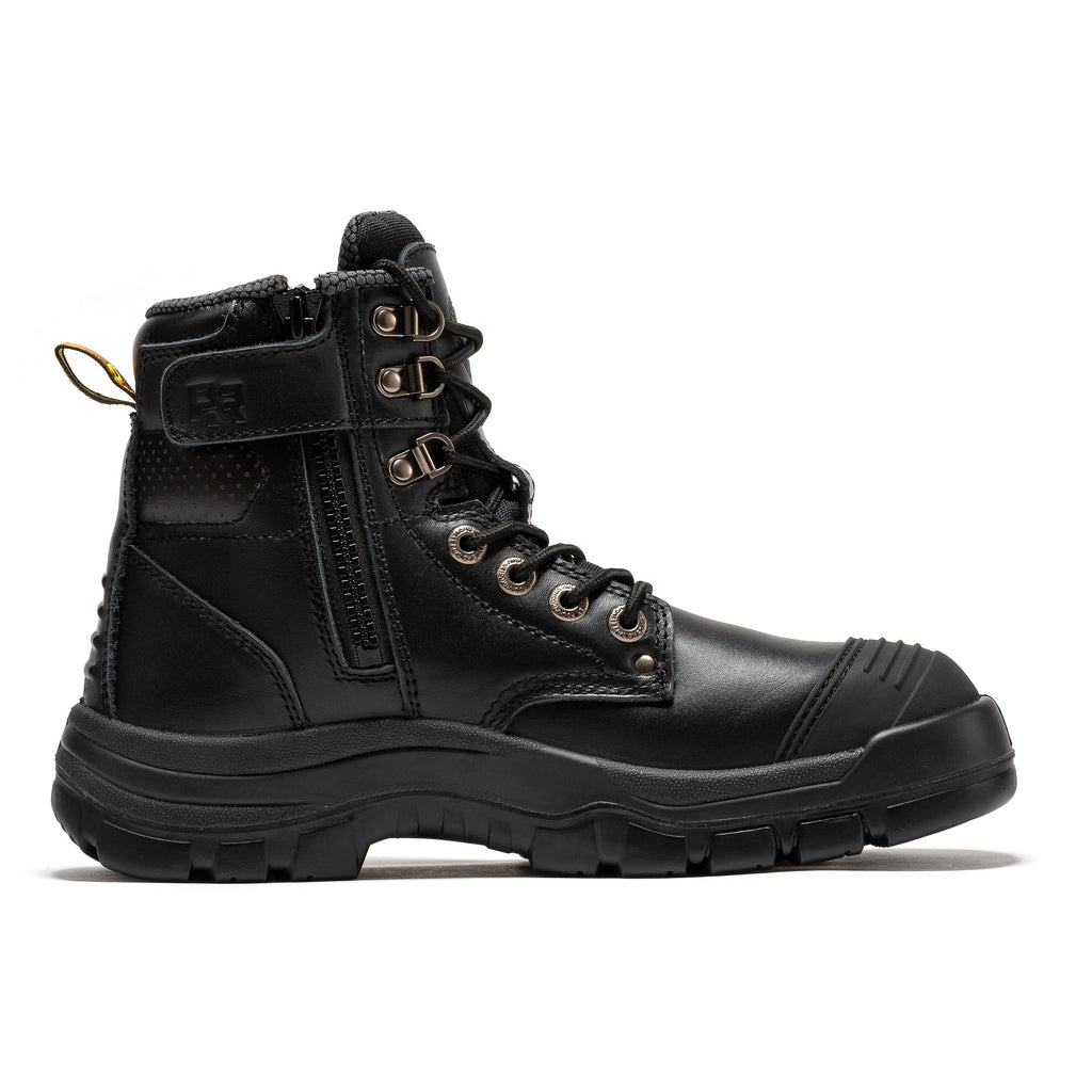 RockRooster Madison 6" Side-Zip Steel Toe Work Boot – Tan