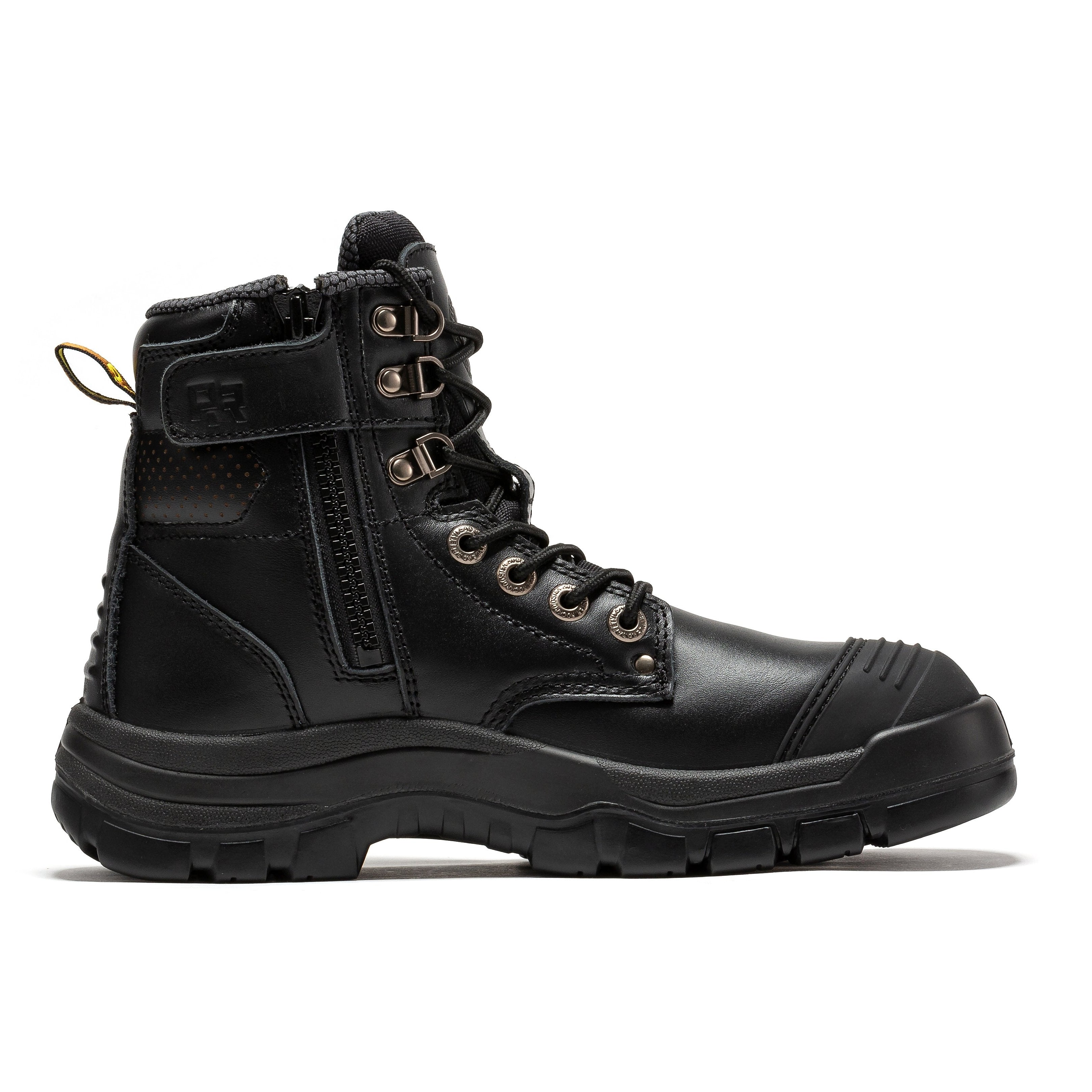 RockRooster Madison 6" Side-Zip Steel Toe Work Boot – Tan