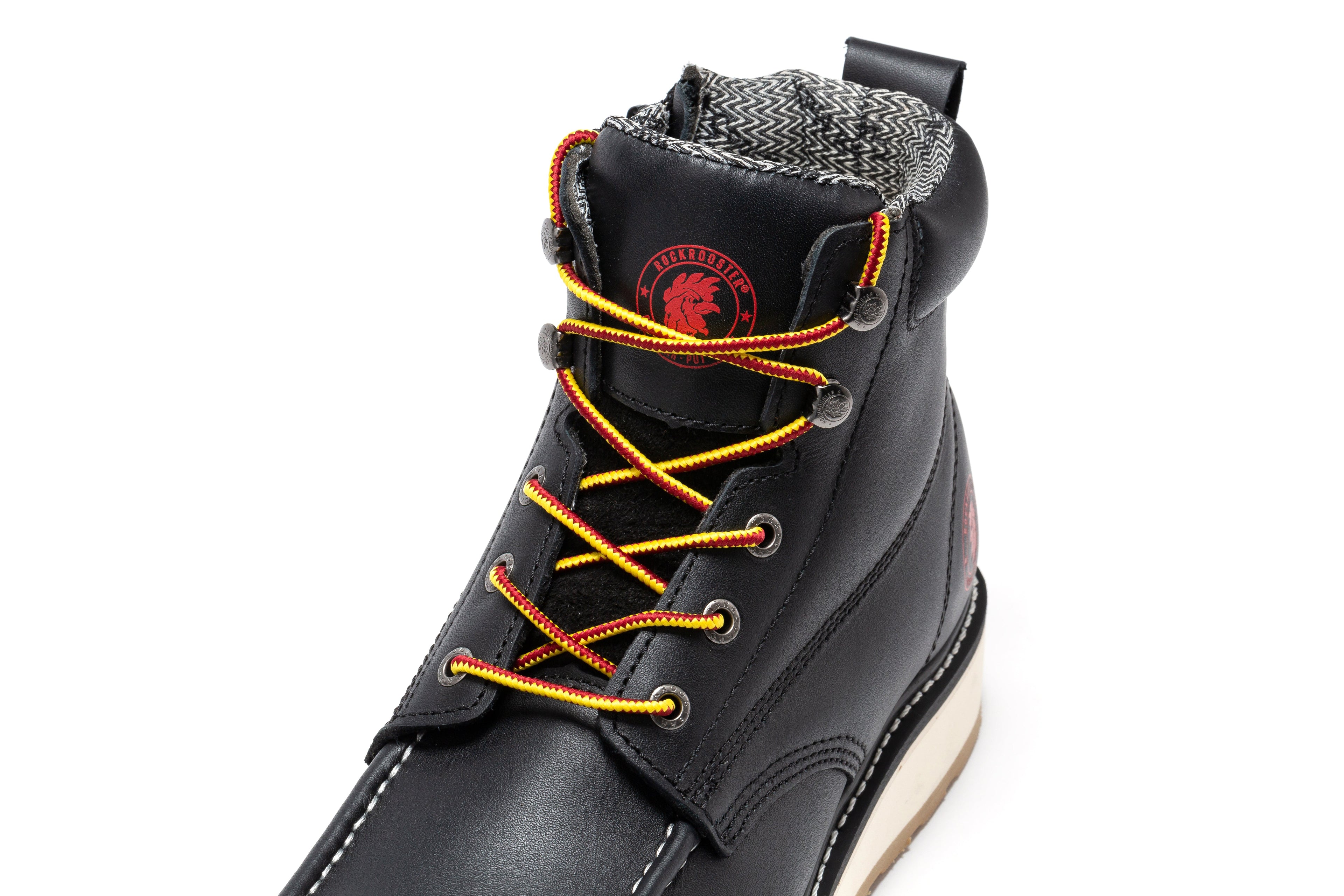RockRooster Magnolia 6" Side-Zip Soft Toe Wedge Work Boot – Black