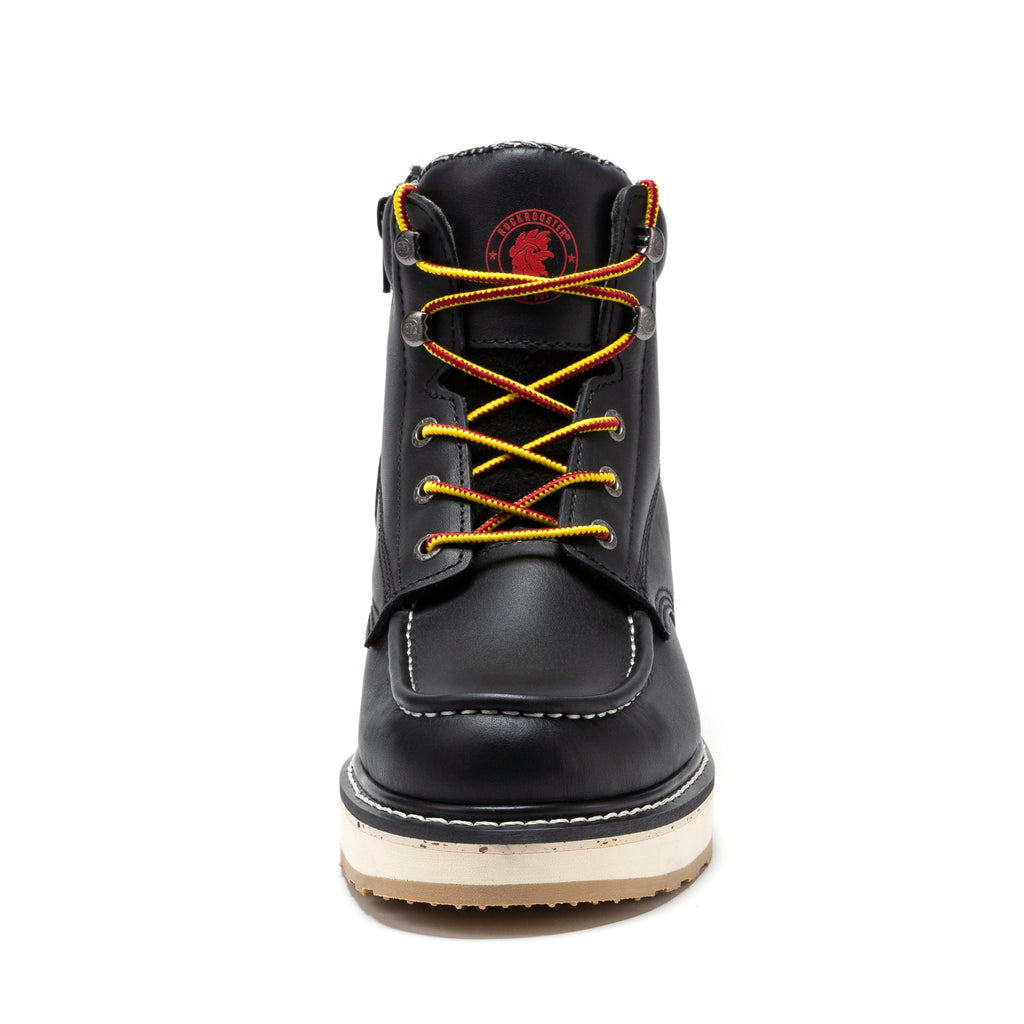 RockRooster Magnolia 6" Side-Zip Soft Toe Wedge Work Boot – Black