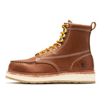 RockRooster Norwood 6" Steel Toe Wedge Work Boot – Brown