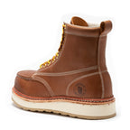 RockRooster Norwood 6" Steel Toe Wedge Work Boot – Brown