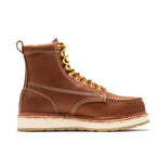 RockRooster Norwood 6" Steel Toe Wedge Work Boot – Brown