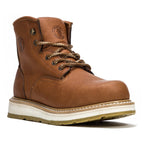 RockRooster Roberta 6" Soft Toe Wedge Work Boot – Tan – Wide Fit