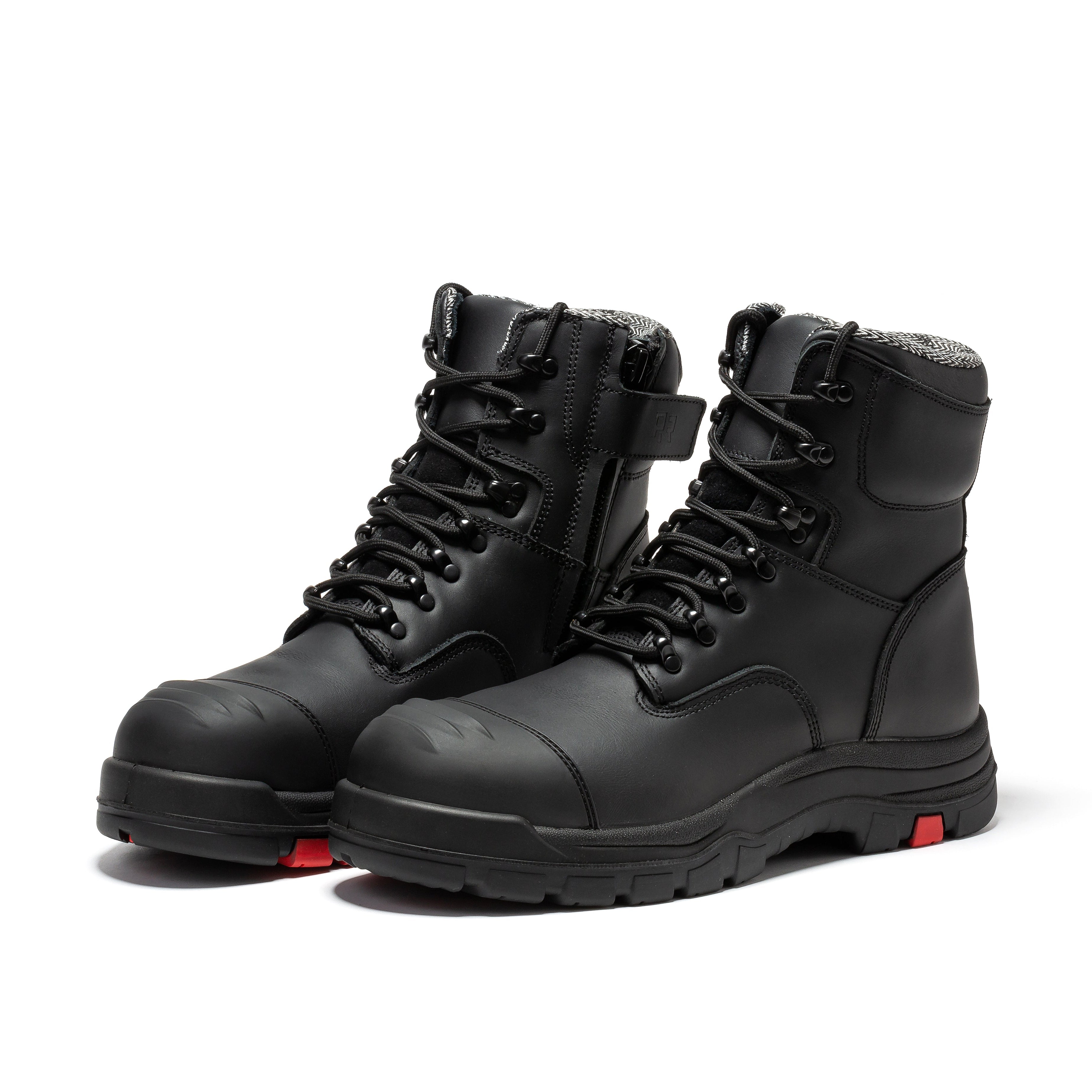 RockRooster Roslyn 7" Side-Zip Composite Toe Work Boot – Black