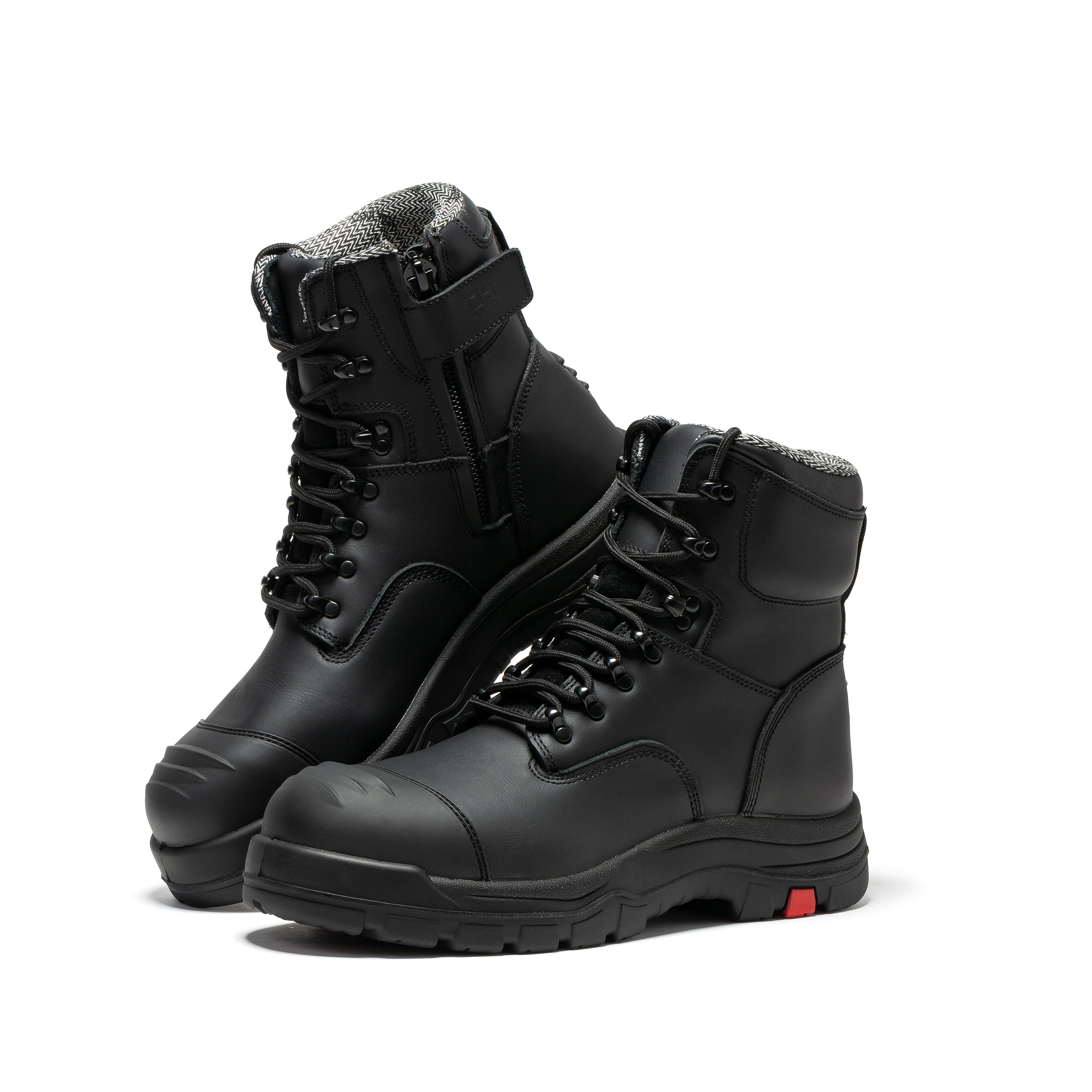 RockRooster Roslyn 7" Side-Zip Composite Toe Work Boot – Black