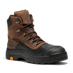 RockRooster Sedona 6" Waterproof Steel Toe Work Boot – Brown – Wide Fit