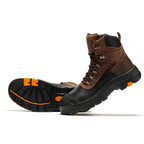 RockRooster Sedona 6" Waterproof Steel Toe Work Boot – Brown – Wide Fit