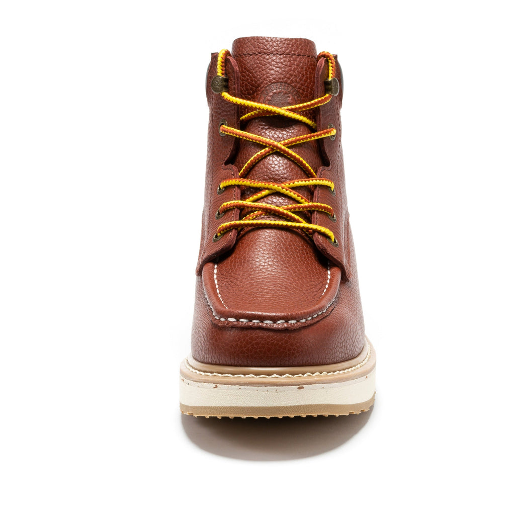 RockRooster Walker 6" Soft Toe Wedge Work Boot – Brown