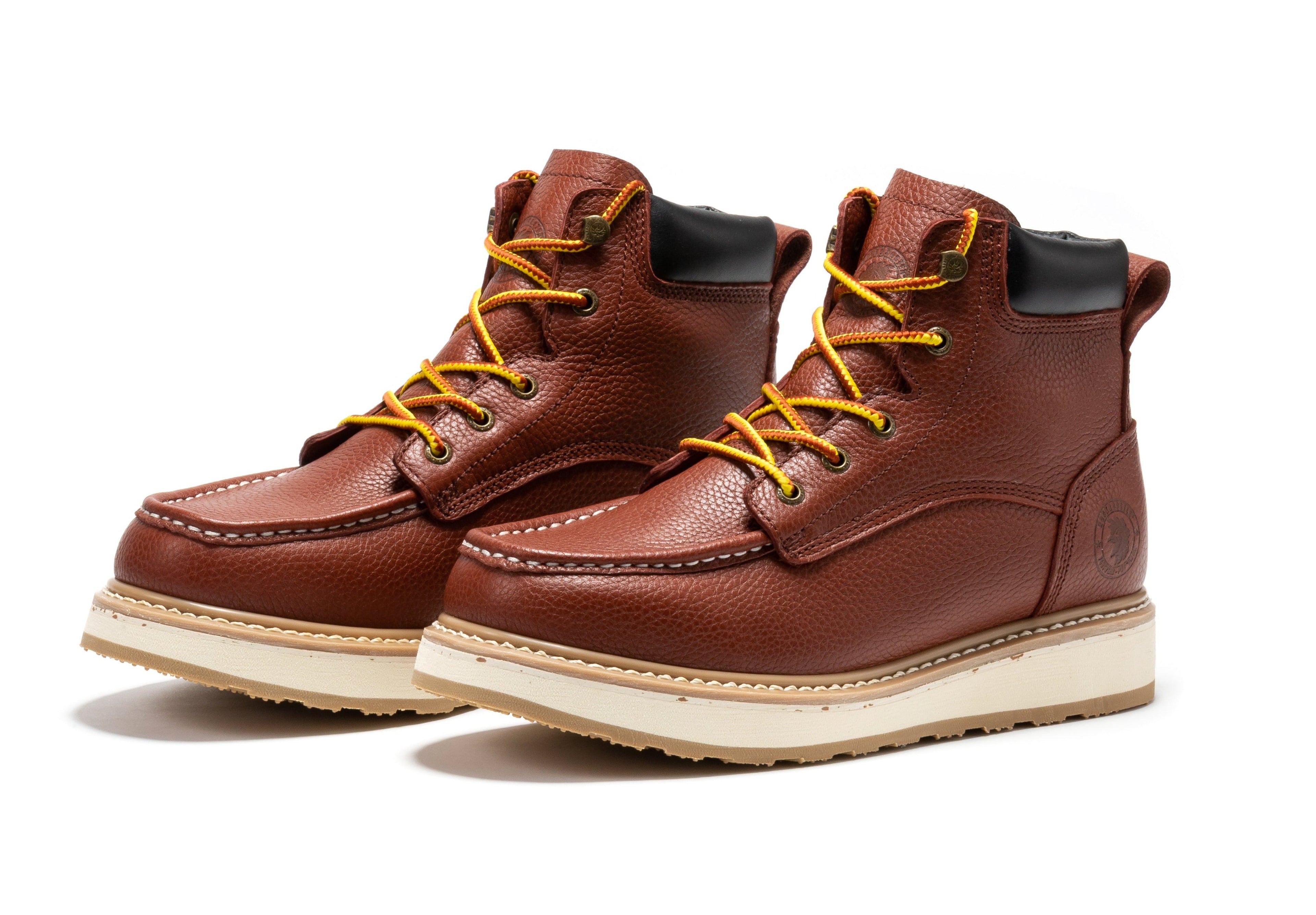 RockRooster Walker 6" Soft Toe Wedge Work Boot – Brown