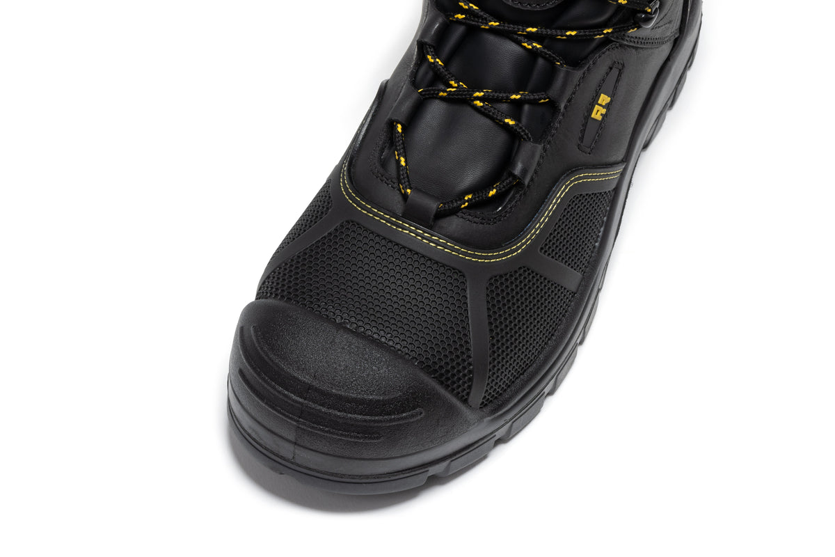 RockRooster Woodland 6" Waterproof Composite Toe Work Boot – Black - MEM Supply Co.