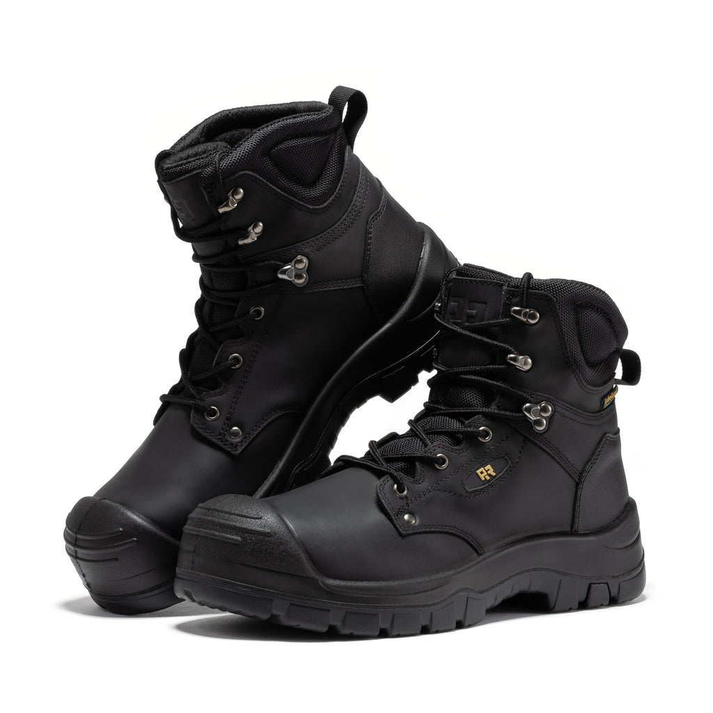 RockRooster Woodland 6" Waterproof Composite Toe Work Boot – Black - MEM Supply Co.