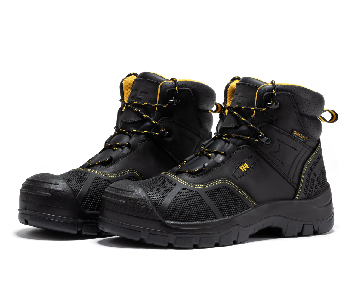 RockRooster Woodland 6" Waterproof Composite Toe Work Boot – Black - MEM Supply Co.