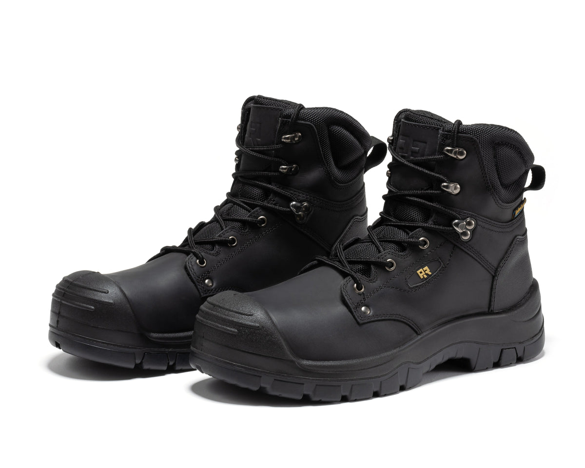 RockRooster Woodland 6" Waterproof Composite Toe Work Boot – Black - MEM Supply Co.