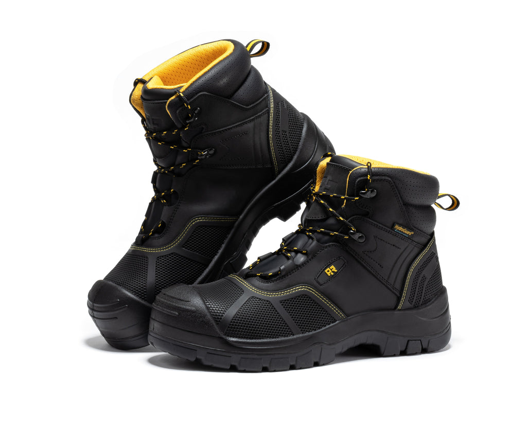 RockRooster Woodland 6" Waterproof Composite Toe Work Boot – Black - MEM Supply Co.