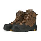 RockRooster Woodland 6" Waterproof Composite Toe Work Boot – Brown – Wide Fit