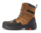 RockRooster Woodland 8" Waterproof Composite Toe Work Boot – Brown – Wide Fit