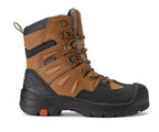RockRooster Woodland 8" Waterproof Composite Toe Work Boot – Brown – Wide Fit