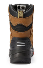 RockRooster Woodland 8" Waterproof Composite Toe Work Boot – Brown – Wide Fit