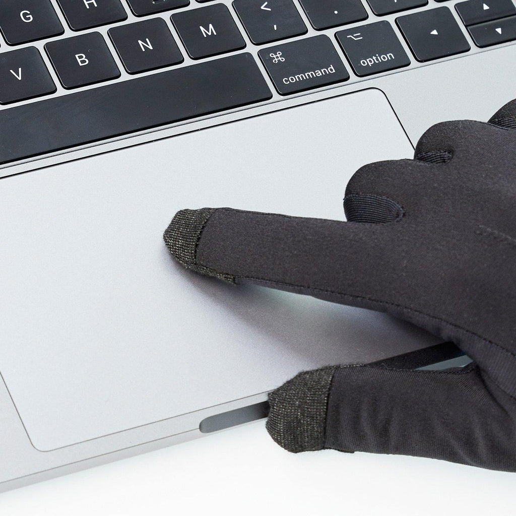 The Writer’s Glove® V3 Graphene Touchscreen Typing Gloves – Black