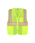 Kiwi Class 2 Contrast-Trim Hi-Vis Safety Vest