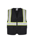 Kiwi Black Reflective Safety Vest