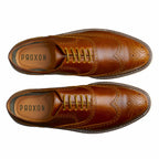 Proxon Volta Steel Toe Wingtip Oxford Work Shoe – Amber