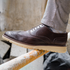 Proxon Volta Steel Toe Wingtip Oxford Work Shoe – Brown
