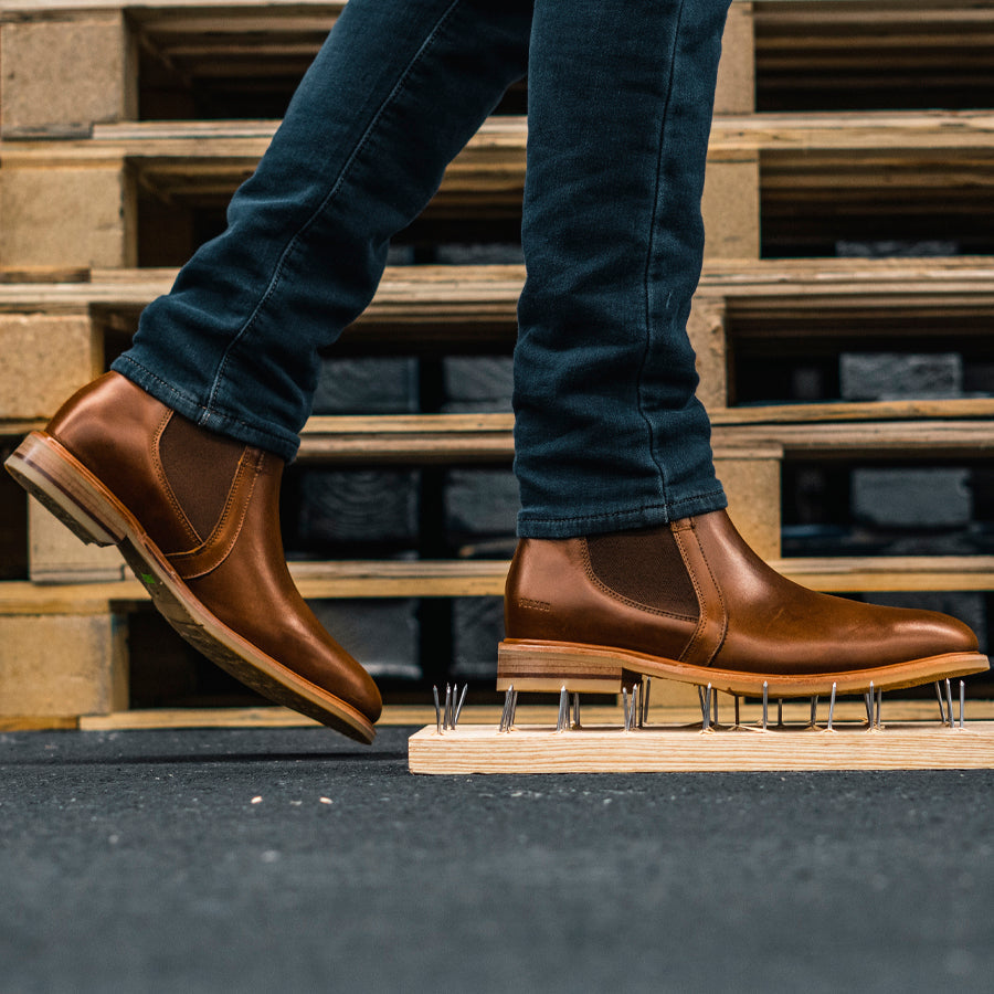 Proxon Wallace Steel Toe Chelsea Work Boot – Amber