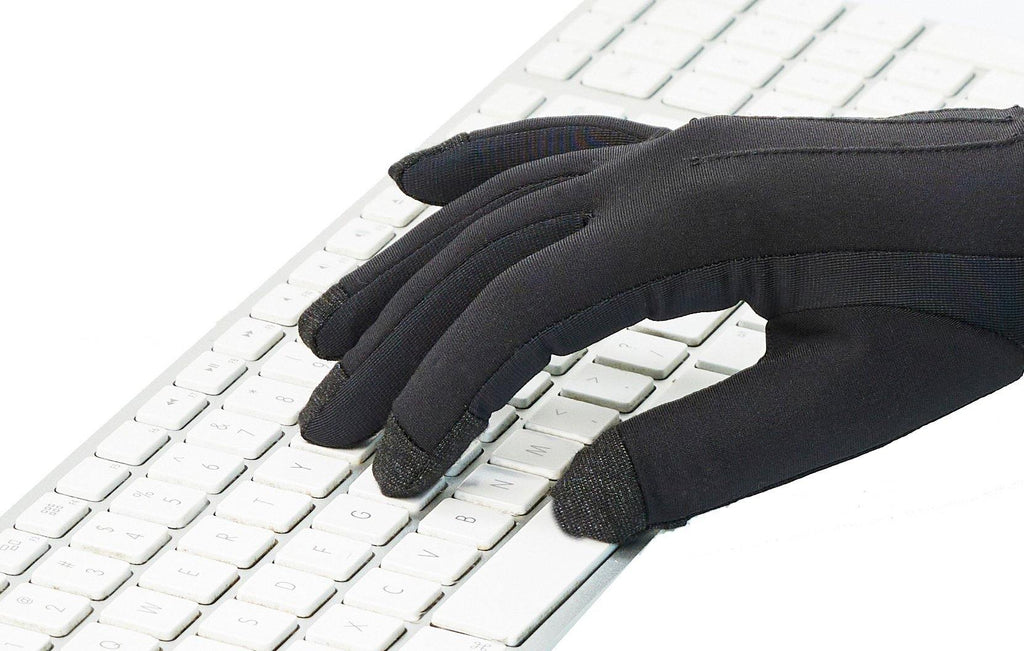 The Writer’s Glove® V3 Graphene Touchscreen Typing Gloves – Black